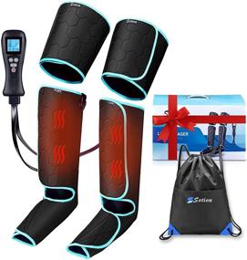 img 4 attached to 🦵 Sotion Pro Leg Massager for Circulation and Muscle relaxation - Foot, Calf, and Thigh Massage Air Compression Machine with Travel Bag - Sequential Therapy Device Perfect Gift for Dad and Mom