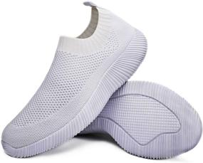 img 4 attached to 👟 WILLFUN Slip-On Breathable Sneakers: Lightweight Women's Athletic Shoes