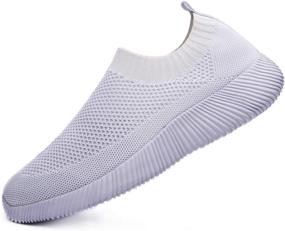 img 1 attached to 👟 WILLFUN Slip-On Breathable Sneakers: Lightweight Women's Athletic Shoes