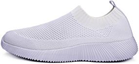 img 2 attached to 👟 WILLFUN Slip-On Breathable Sneakers: Lightweight Women's Athletic Shoes