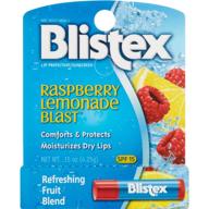 💋 blistex raspberry lemonade blast lip protectant: окончательный уход за губами 0,15 унций логотип