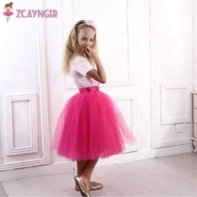 img 2 attached to 🎀 Пушистая лента Zcaynger для девочек и юбки и жакеты с 5 слоями танцевального наслаждения