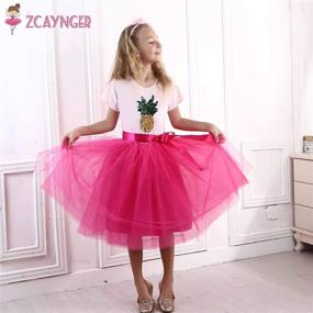 img 3 attached to 🎀 Пушистая лента Zcaynger для девочек и юбки и жакеты с 5 слоями танцевального наслаждения