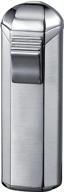 enhanced visol magic trio: satin finish triple flame torch cigar lighter with built-in punch for optimal lighting logo