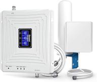 📶 lintratek tri-band home cell phone signal booster amplifier for lte 4g bands 2, 4, 5 - fcc approved, works with verizon, sprint, at&amp;t, t-mobile logo