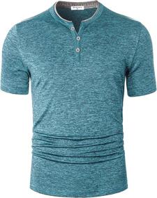 img 4 attached to 👕 Derminpro Casual Heather Sleeve Athletic Men's Shirts: Stylish and Comfortable Clothing