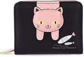 img 4 attached to Wallet Little Pattern Holder Zipper Women's Handbags & Wallets and Wallets