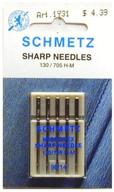 🧵 25 schmetz microtex sharp size 90/14 sewing machine needles (130/705 h-m) logo