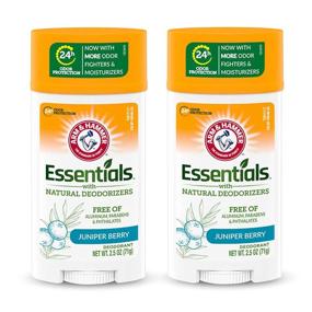 img 1 attached to 🌿 ARM & HAMMER Essentials Clean Juniper Berry Deodorant: Aluminum-Free, Paraben-Free, Phthalate-Free - Pack of 2, 2.5 oz