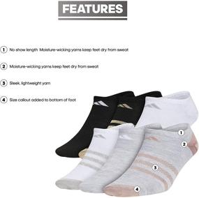 img 3 attached to 🧦 Детские носки adidas Superlite без выступов для девочек (упаковка из 6 штук)