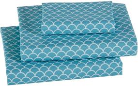 img 1 attached to 🧜 Mermaid Treasure Queen Size Comforter and Sheet Set for Girls/Teens - Aqua Blue, Pink, Green Sea Life, Sea Stars Jewelry - Princess of The Sea Collection