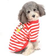 🐶 zunea small dog sweater coat - winter fleece jacket for striped puppy - super soft cozy velvet warm pullover jumper - adorable pet chihuahua doggies cats apparel for cold weather logo