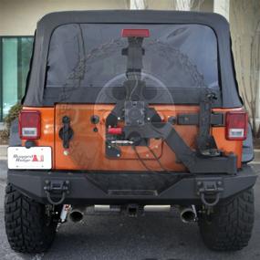 img 2 attached to 🚙 Rugged Ridge 11546.25 XHD Generation II Swing and Lock Tire Carrier: a Must-Have for Jeep Wrangler JK (07-18)