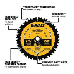 img 1 attached to DEWALT DWA161224: High Performance 6-1/2-Inch 24-Tooth Circular Saw Blade