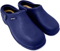 🩺 comfort & functionality: nursing hospital gardening medical sandals for men - mules & clogs logo