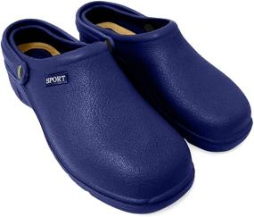 img 1 attached to 🩺 Comfort & Functionality: Nursing Hospital Gardening Medical Sandals for Men - Mules & Clogs