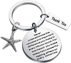 img 4 attached to 🌟 Express Gratitude with BAUNA Starfish Keychain - Perfect Thank You Gift for Social Workers and Volunteers