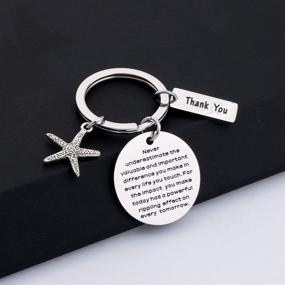 img 2 attached to 🌟 Express Gratitude with BAUNA Starfish Keychain - Perfect Thank You Gift for Social Workers and Volunteers
