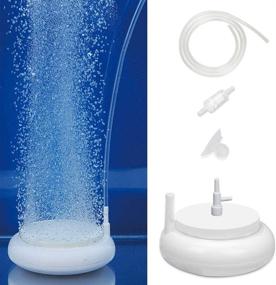 img 4 attached to 🐠 NIDEZON Aquarium Air Stone Kit: Small Bubble Disc for Ultra-Quiet Oxygen Diffusion & Bubbler in your Aquarium