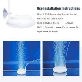 img 1 attached to 🐠 NIDEZON Aquarium Air Stone Kit: Small Bubble Disc for Ultra-Quiet Oxygen Diffusion & Bubbler in your Aquarium