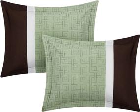 img 2 attached to King Size Brown Chic Home Pisa 16 Piece Bedding Set CS1131-AN, Including Comforter and Accessories