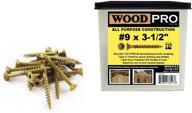 🔩 woodpro fasteners ap9x312 5 construction 395 piece: high-performance wood screws for superior building projects logo