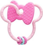 🐭 minnie mouse teething ring toy for babies by kids preferred - disney baby collection logo