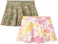 👚 girls' clothing - children's place printed skorts for girls logo