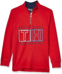 img 3 attached to 👕 Boys' Clothing - Tommy Hilfiger Quarter Sweater Heather