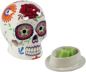 img 3 attached to 🎃 Enhance Your Space with Scentsationals Day of The Dead Collection - Scented Wax Cube Warmer & Fragrance Melter- Skull Wickless Electronic Home Air Freshener (Flor De Muerto)