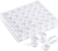 🔲 coopay plastic beads boxes storage container set with 30 storage jars – perfect for diy diamond painting, nails, and small items (1.15 x 1 inch) logo