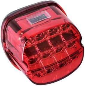 img 4 attached to 🔴 Enhance Visibility & Safety with NTHREEAUTO Red LED Rear Tail Lights for Harley Touring Dyna Road King Electra Glide