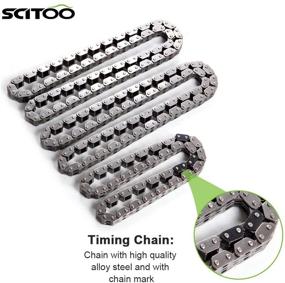 img 3 attached to SCITOO Timing Chain Kit (JTEC Cam Gear) for 1999-2004 Dodge Jeep 4.7L 4.7: High-Quality Automotive Replacement Timing Parts