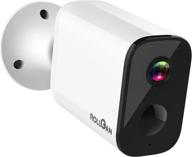 📷 беспроводная наружная камера видеонаблюдения - работает от батарей, 1080p hd, беспроводное умное наблюдение для домашней безопасности - wifi ip камера с ночным видением, оповещениями о движении pir, двунаправленным аудио, водонепроницаемая логотип