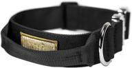 🐾 mighty paw tactical dog collar: heavy duty pet training collar with built-in handle for extra control. premium weatherproof polyester and durable metal buckle for medium to extra large k9s logo