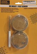 🚚 truck upfitters 2.8" x 1.2" rv trailer stainless steel mesh screens (pair) for furnace vents on travel trailers, motorhomes, and camper trailers – effective protection against flying bugs, insects, and rodents. includes install tool! logo