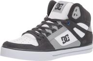 dc high top skate black white men's shoes for fashion sneakers logo