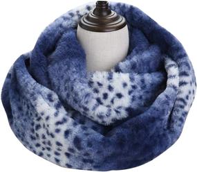 img 2 attached to Stylish & Cozy: La Carrie Women's 🐆 Leopard Print Infinity Scarf for All-Season Neck Warmth