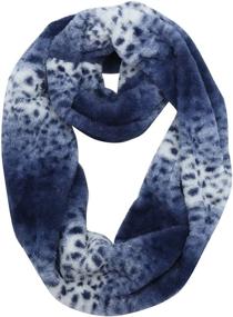 img 1 attached to Stylish & Cozy: La Carrie Women's 🐆 Leopard Print Infinity Scarf for All-Season Neck Warmth