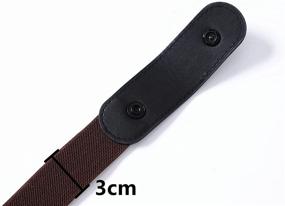 img 2 attached to 👖 2-Pack Non-Metal Buckle Free Elastic Belts for Men or Women - Hassle-Free, No Bulge, Invisible Belts for Jeans