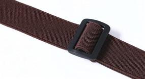 img 1 attached to 👖 2-Pack Non-Metal Buckle Free Elastic Belts for Men or Women - Hassle-Free, No Bulge, Invisible Belts for Jeans