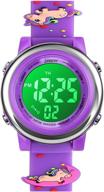🕒 boys' waterproof cartoon watches with stopwatch function - durable silicone design logo