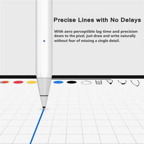 img 3 attached to 🖊️ Rechargeable iPad Stylus Pen for iPhone and iPad Pro - KSW KINGDO 1.4mm Fine Tip for Drawing and Writing, White