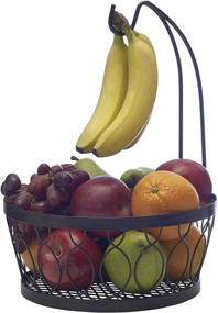 img 1 attached to 🍎 Pfaltzgraff Rustic Farmhouse Wire Fruit Basket with Banana Hook: 11-Inch Antique Black Delight!