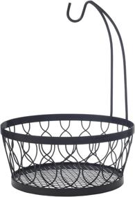 img 3 attached to 🍎 Pfaltzgraff Rustic Farmhouse Wire Fruit Basket with Banana Hook: 11-Inch Antique Black Delight!