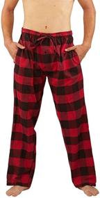 img 4 attached to Cotton Buffalo Flannel 39975: The Perfect Lounge Wear for Men by NORTY