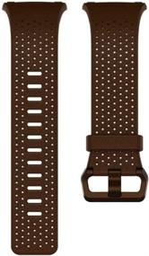 img 4 attached to Fitbit Perforated Leather Accessory Cognac