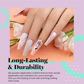 img 1 attached to 💅 Улучшите свой маникюр с набором для ногтей Beetles Dip Powder Nail Kit Starter - Bridesmaid Beauty Nude Gray Pink 6 Colors для французского маникюра - не требуется светодиодная лампа! Идеально подходит для домашнего маникюра в стиле DIY - в подарочной коробке!