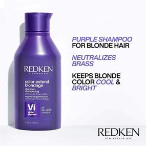 img 2 attached to 🔮 Redken Color Extend Blondage Purple Shampoo: Effective Hair Toner for Color-Treated Blondes, Neutralizes Brassy Tones, with Citric Acid.