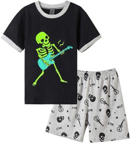 img 3 attached to 👕 Cotton Sleepwear Summer Skateboard Boys' Clothing - MyFav